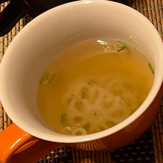 れんこんの生姜スープ